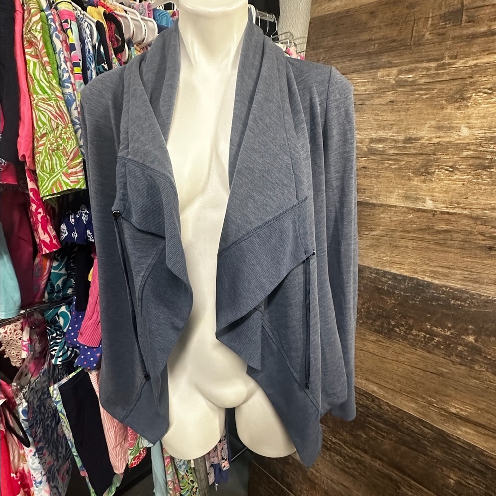 White House Black Market Blue Cardigan Sweater
